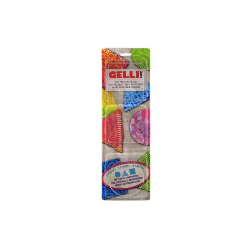 Gelli Arts - Gel plate Set Round, Square,Triangle GELRST