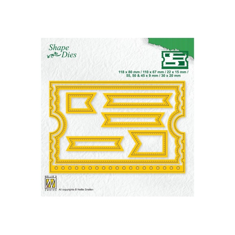 Nellie Snellen • Shape Dies Continue Ticket-Booklet