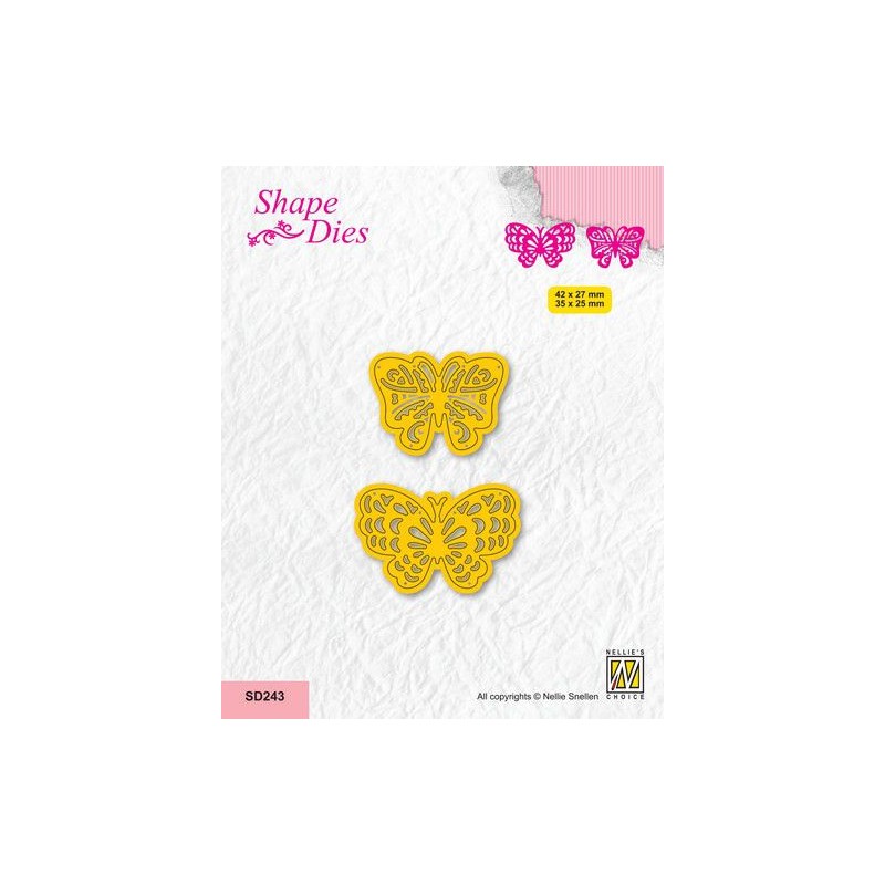 Nellie‘s Choice Shape Die - 2 Butterfly - 1 SD243 42x27mm
