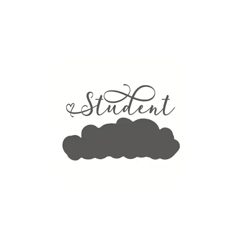 Reprint dies stansmall "Student med bakgrund"