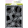 CraftEmotions A6 Mask stencil background Triple circles
