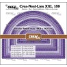 Crealies Crea-nest-dies XXL Wide Arch with double stitch lines CLNESTXXL139 max. 12,5x16,5 cm