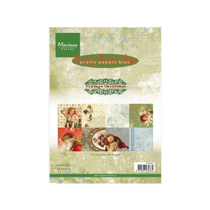 Marianne D paper pack A5 "Vintage Christmas"
