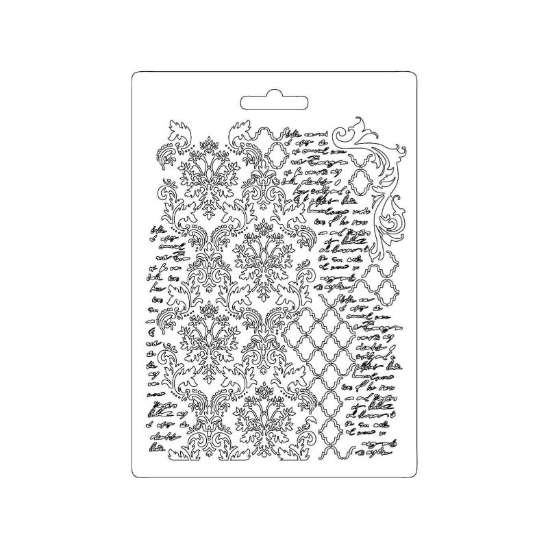 Stamperia - A5 Soft Mould - Texture with Scripts
