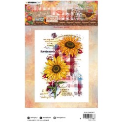 Studio Light Clear Stamp Sunflower Kisses nr.437 SL-SK-STAMP437 91x138mm