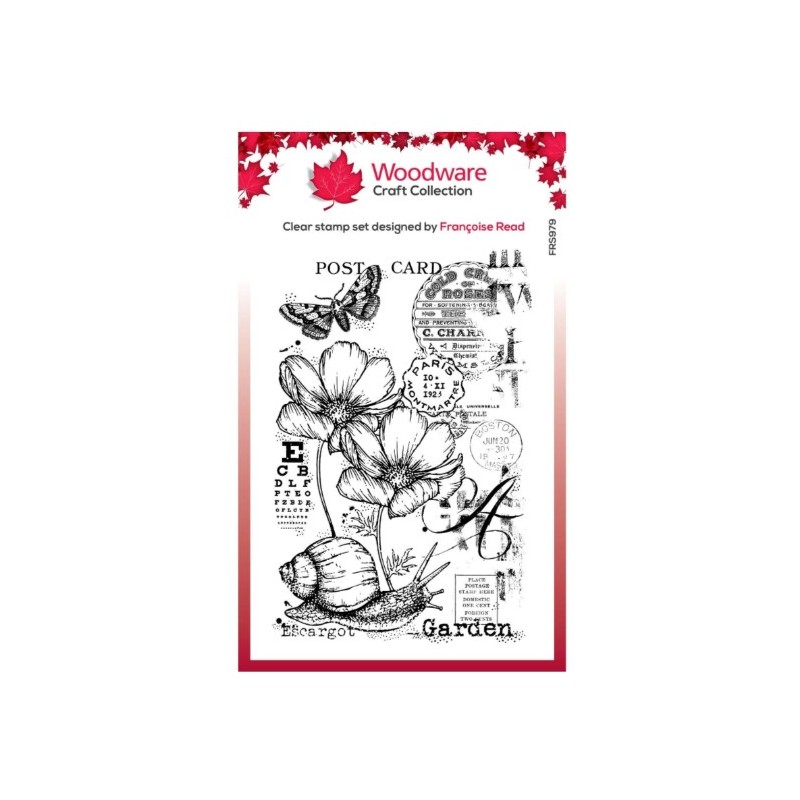 copy of Woodware • Clear singles stamp Snowflake flurry