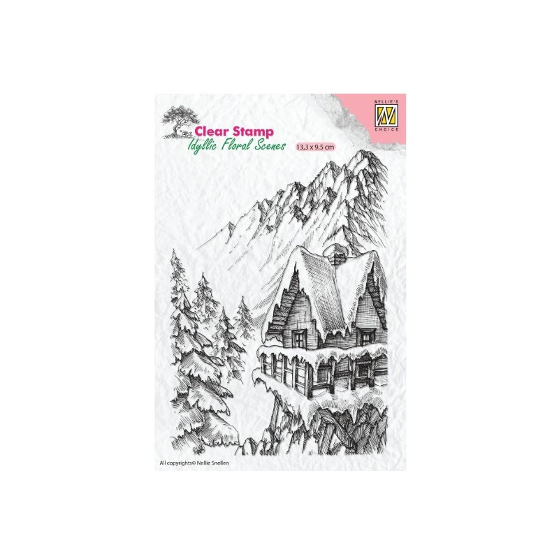 Nellie Snellen • Idyllic Floral Scenes Clear Stamps Winter Scene-2