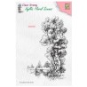 Nellie Snellen • Idyllic Floral Scenes Clear Stamps Scene Tree with Boat 100x140mm