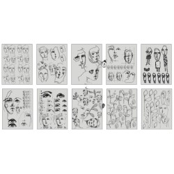 Ranger • Dina Wakley Media Collage paper Church doodles