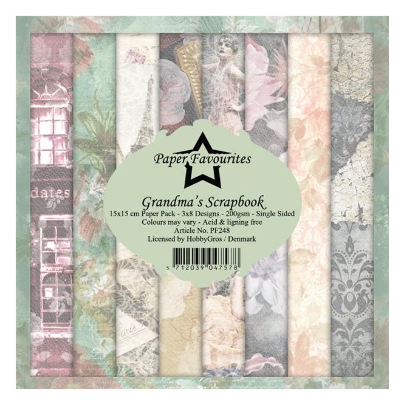 Paper Favourites Paper Pack "Grandm'a Scrapbook" PF248