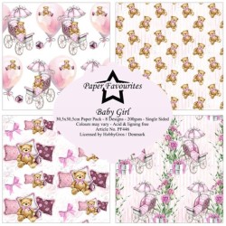 Paper Favourites Paper Pack "Baby Girl" 12x12 inch PF446