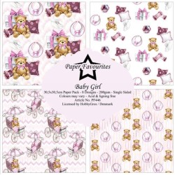 Paper Favourites Paper Pack "Baby Girl" 12x12 inch PF446
