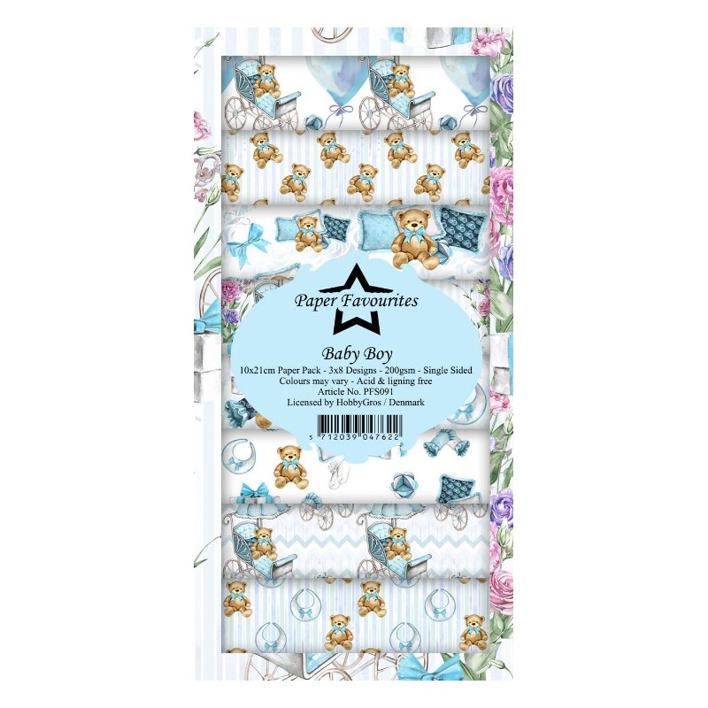 Paper Favourites Slim Card "Baby Boy" PFS091