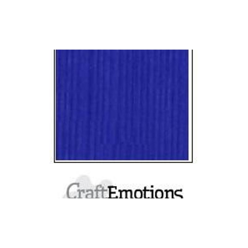 CraftE Cardstock Linen Cobalt blue 12"x12" / 10st