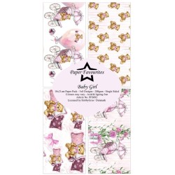 Paper Favourites Slim Card "Baby Girl" PFS092