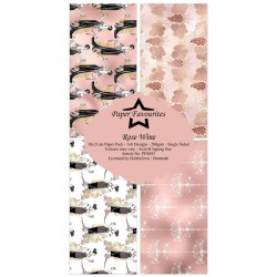 Paper Favourites Slim Card "Rose Wine" PFS093