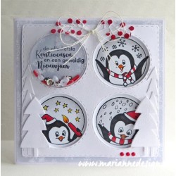 Marianne D Clear Stamps Hetty‘s Peek-a-boo Penguins  75x210mm
