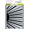 CraftEmotions A6 Mask stencil Bugs & flowers - sun rays Carla Creaties