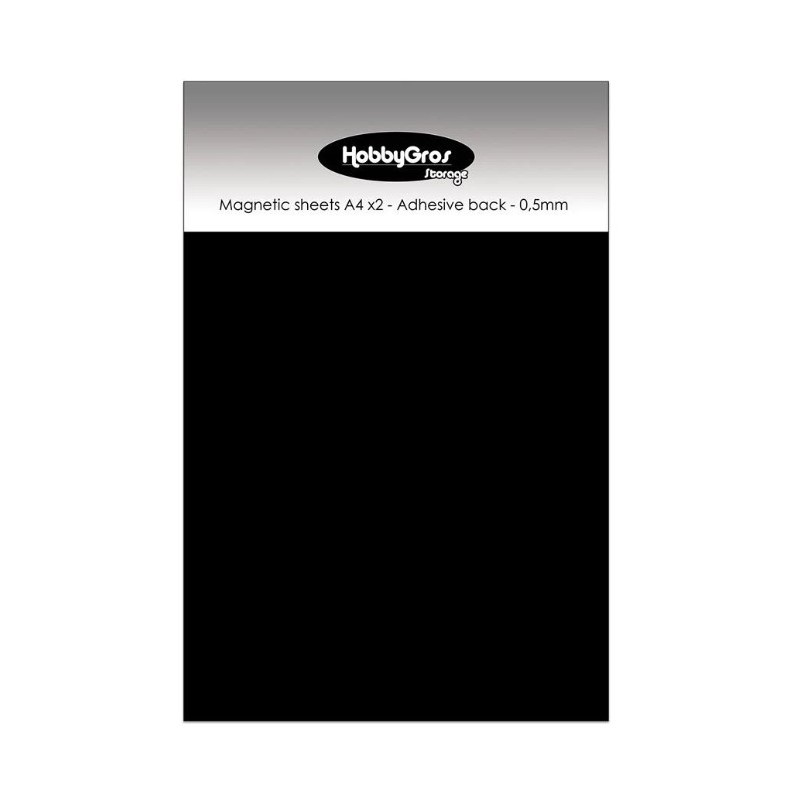HobbyGros Storage "Magnetic Sheets A4 (2 pcs) - Adhesive Back" SS109