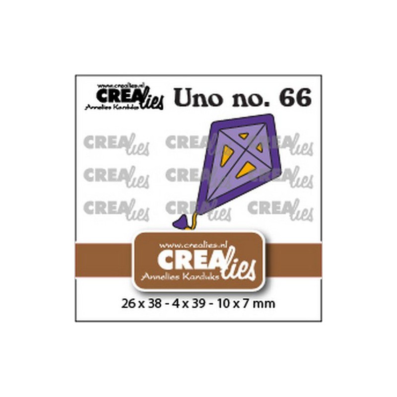 Crealies Uno no. 66 Kite small CLUno66 26x38mm