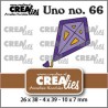 Crealies Uno no. 66 Kite small CLUno66 26x38mm