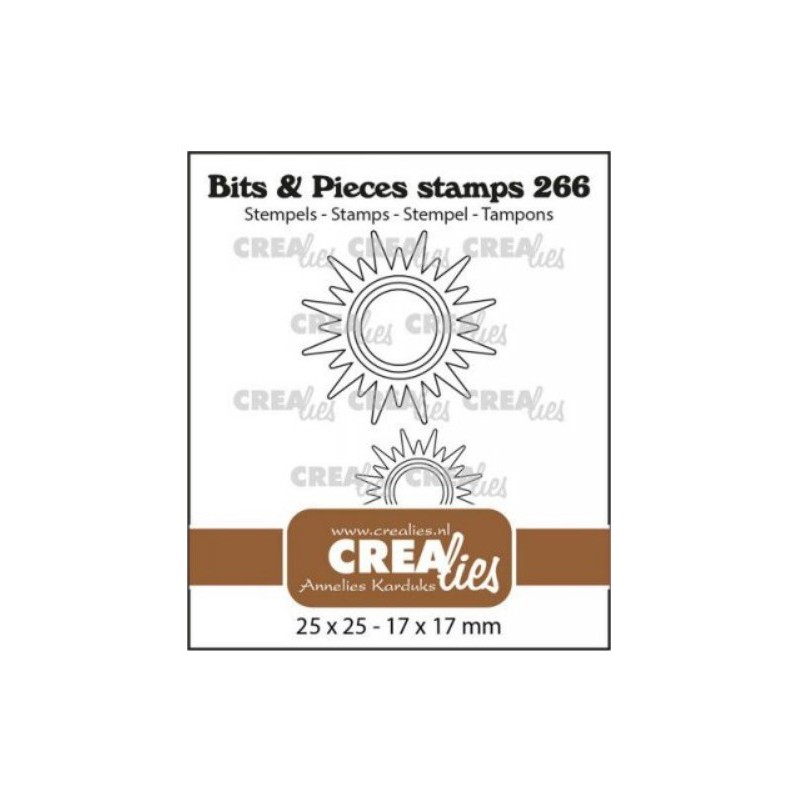 Crealies Clearstamp Bits & Pieces CLBP266  2,5x2,5 cm