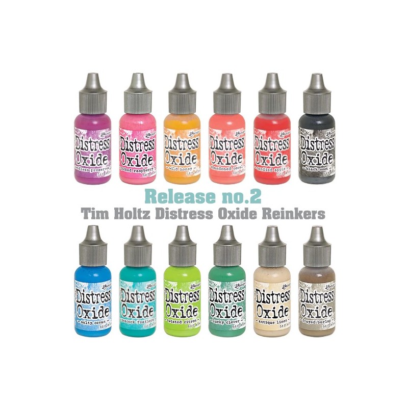 Ranger Distress 12st Oxide Re- Inker 14 ml - Paket kit (andra släppet)