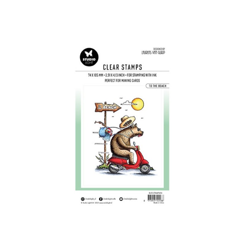 Studio Light Clear Stamp By Laurens nr.456 BL-ES-STAMP456 91x63mm