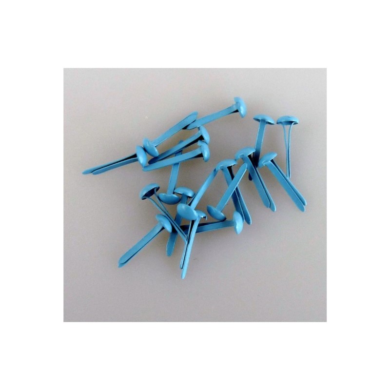 Nellie`s Choice Floral brads Baby blue 3mm 40 PC