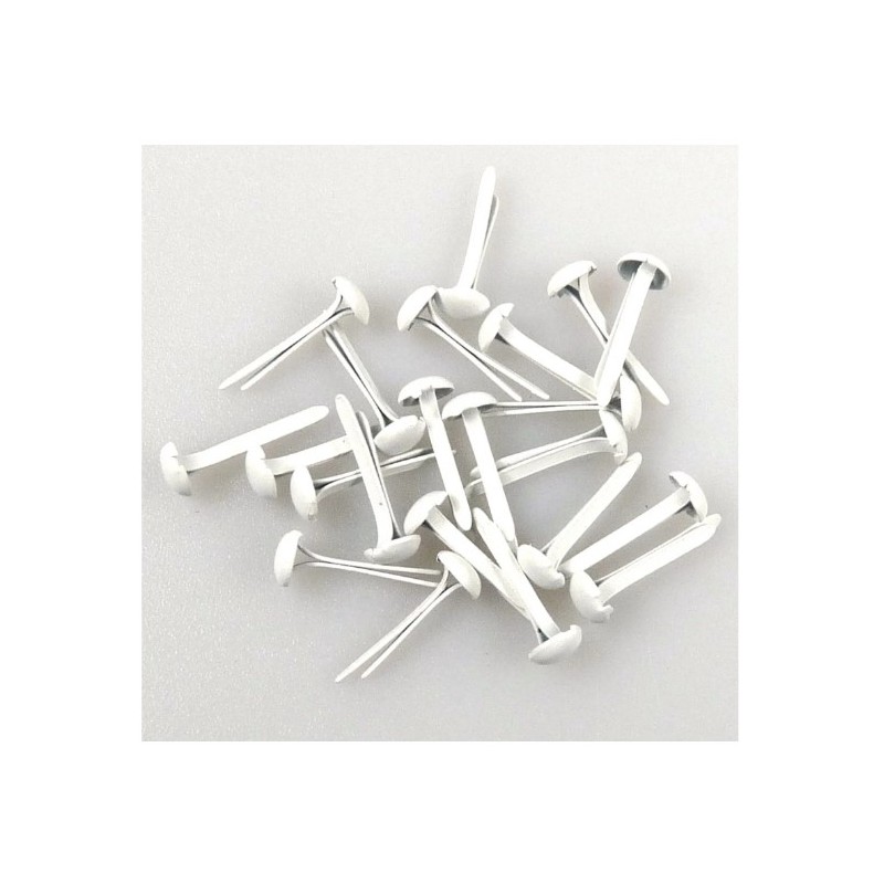 Nellie Snellen • Floral Brads 3mm (40pcs/pkg) White