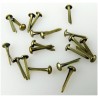 Nellie Snellen • Floral Brads 3mm (40pcs/pkg) Old Gold