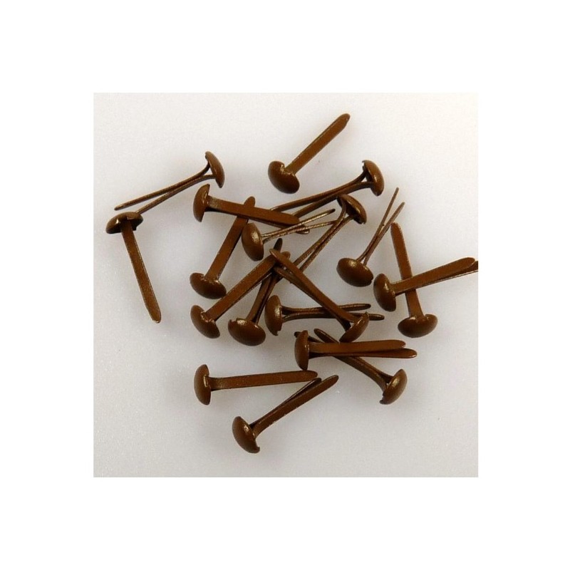 Nellie Snellen • Floral Brads 3mm (40pcs/pkg) Brown 469U