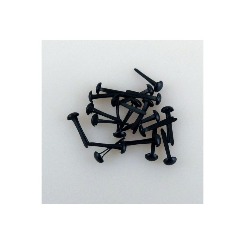 Nellie Snellen • Floral Brads 3mm (40pcs/pkg) Black