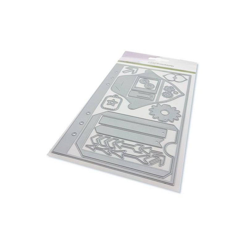 CraftEmotions Die - Planner essentials S-1 Card 12x20,5cm