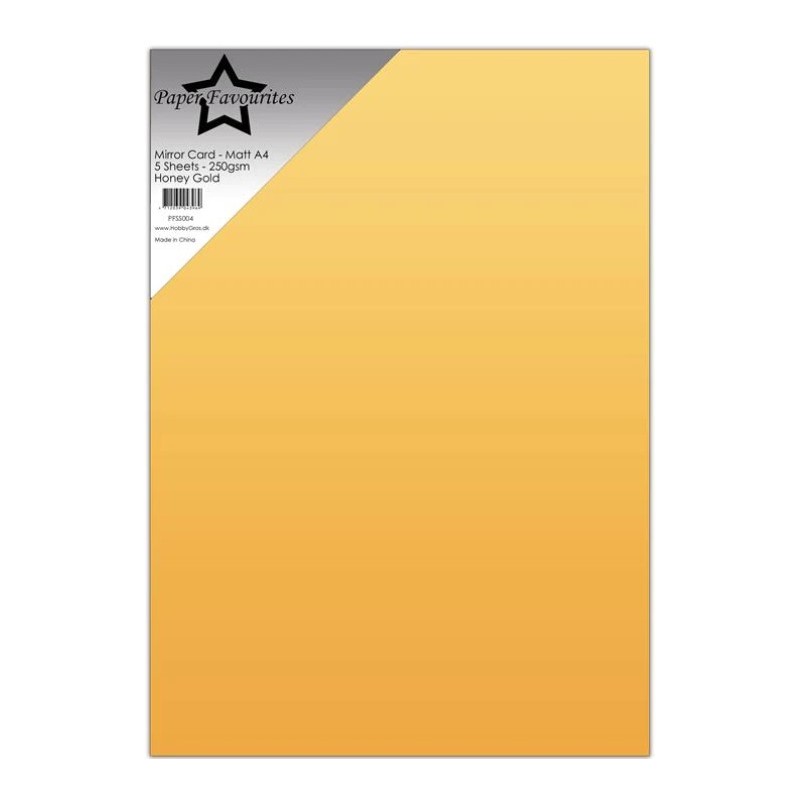 Paper Favourites Mirror Card MAT "Honey Gold" PFSS004