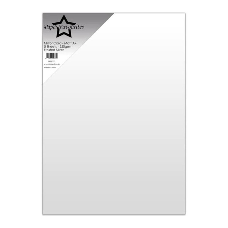 Paper Favourites Mirror Card MAT "Frosted Silver" PFSS005