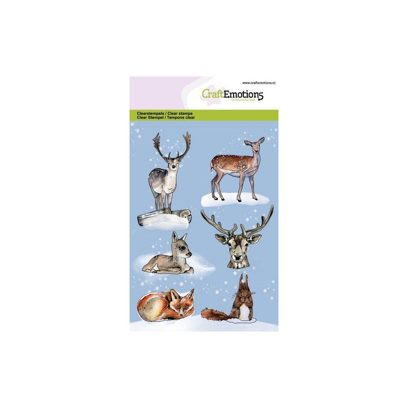 CraftEmotions clearstamps A6 - Animals from the forest