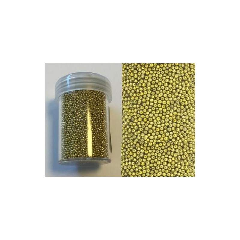 Mini pearls (holeless) Caviar Beads 0,8-1,0mm gold 22 gram