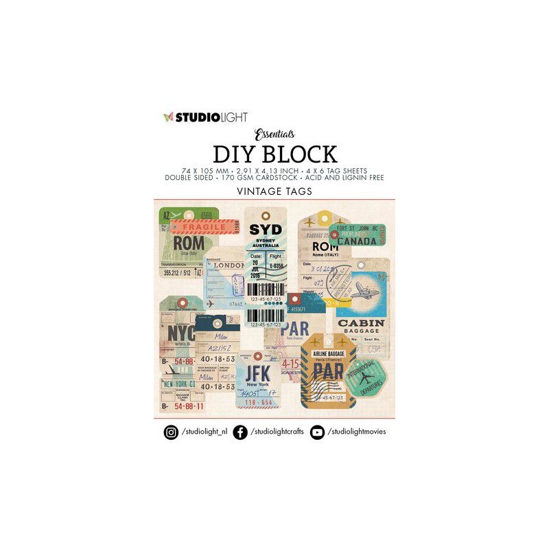 Studio Light DIY Block mini Essentials nr.03 SL-ES-MC03 A7