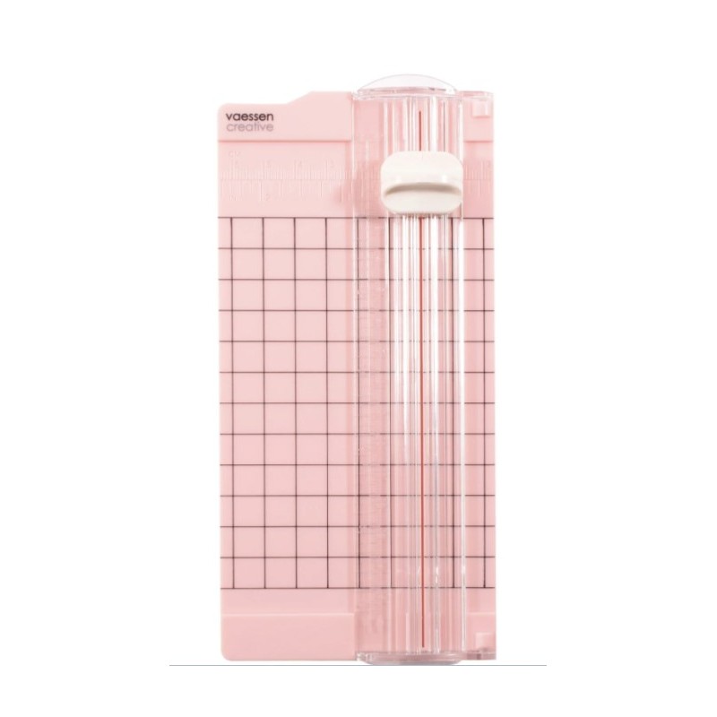 Vaessen Creative • Mini trimmer Paper Cutter 6.5x15.3cm Pink