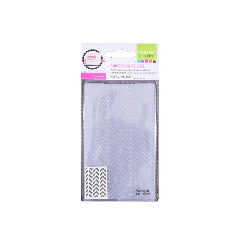 Vaessen Creative • Embossing Folder MINI Wheat  7,6x12,7 cm