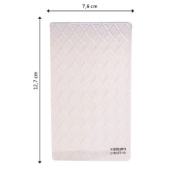 Vaessen Creative • Embossing Folder MINI Stylish Diamonds stl 7,5x12,6 cm