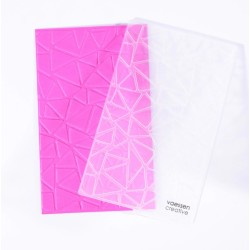 Vaessen Creative • Embossing Folder MINI Triangle Texture stl 7,5x12,6 cm