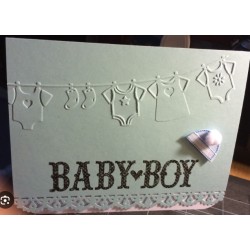 Darice Embossing folder 10,7x14,6cm A6 Baby Clothes