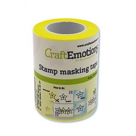 CraftEmotions stamp masking tape 6 cm - 10 meter