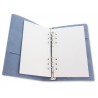 Ringbound Planner for paper 120x210mm - Jeans - light blue PU leather Empty