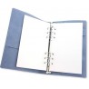 Ringbound Planner - for paper A5-148x210mm - Jeans - light blue PU leather Empty