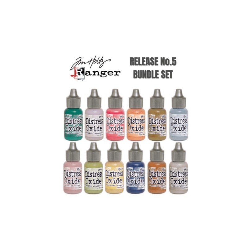 Ranger Distress 12st Oxide Re- Inker 14 ml - Paket kit (femte släppet)
