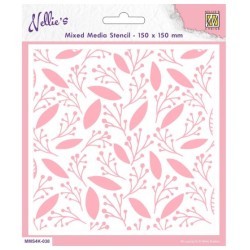 Nellie Choice • Stencil Backgrounds Leaves & Berries