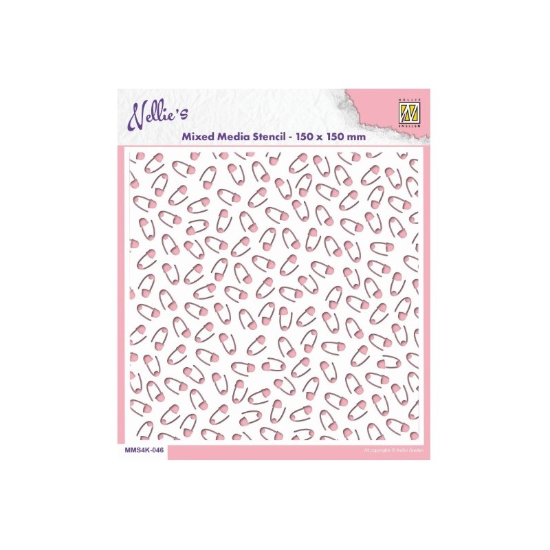 Nellie Choice • Stencil Safety Pins
